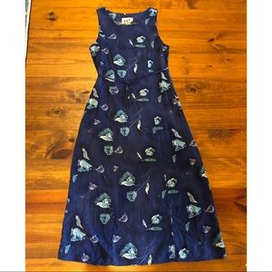 DBY Blue Floral Long Dress